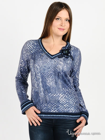 Пуловер Philippe Carat, цвет цвет синий