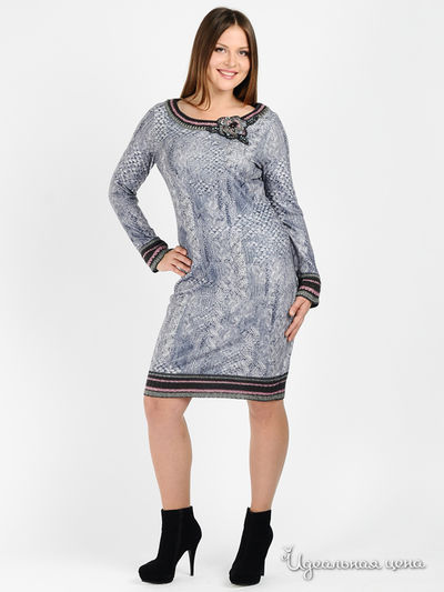 Платье Philippe Carat, цвет цвет серый