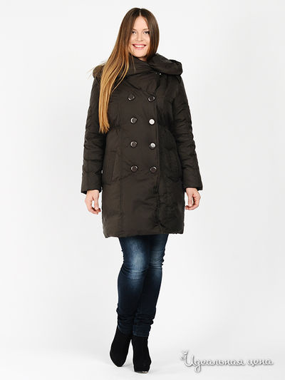 Пуховик New Lait, цвет цвет кофейный