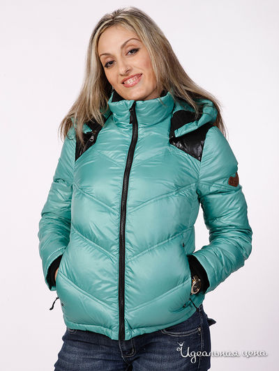 Пуховик Bosideng, цвет цвет бирюзовый