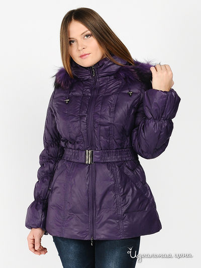 Пуховик B.Y.LORIC"S, цвет цвет фиолетовый