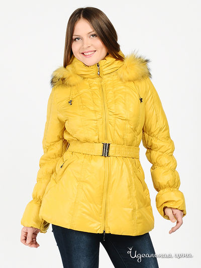 Пуховик B.Y.LORIC"S, цвет цвет желтый