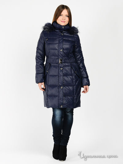 Пуховик B.Y.LORIC"S, цвет цвет темно-синий