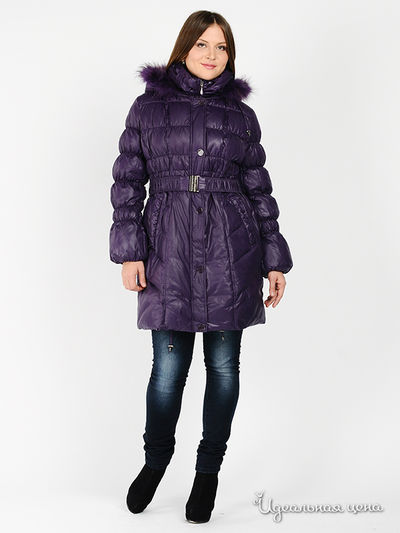 Пуховик B.Y.LORIC"S, цвет цвет фиолетовый