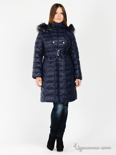 Пуховик B.Y.LORIC"S, цвет цвет темно-синий