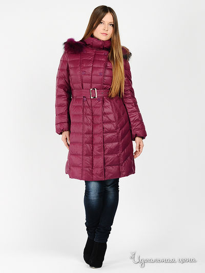 Пуховик B.Y.LORIC"S, цвет цвет сиреневый