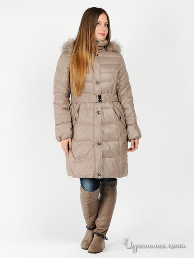 Пуховик B.Y.LORIC"S, цвет цвет бежевый