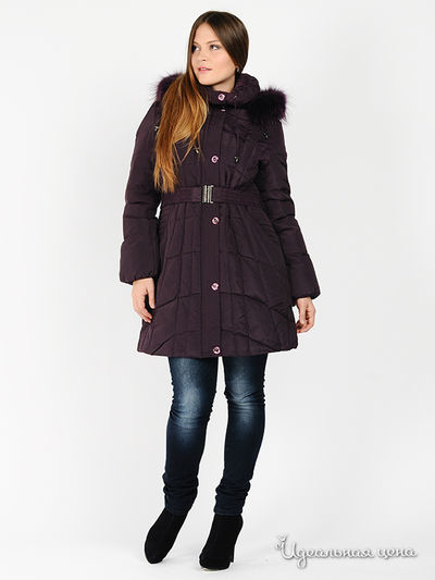 Пуховик B.Y.LORIC"S, цвет цвет баклажановый