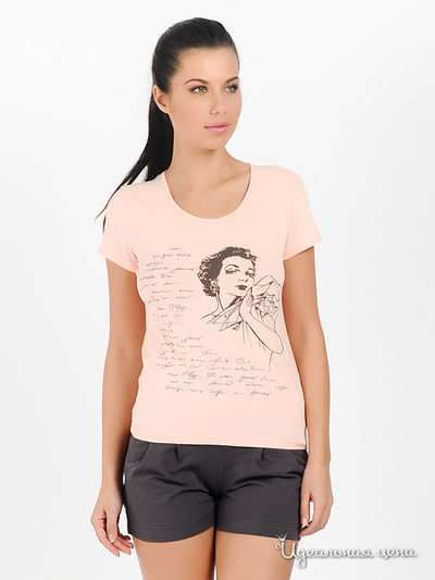 Футболка Gamma, цвет цвет персиковый