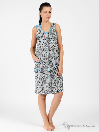 Халат Gamma, цвет цвет серый