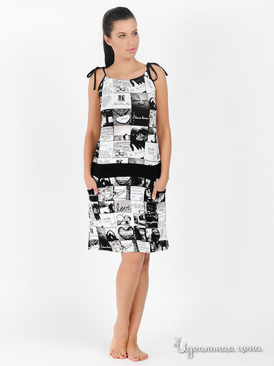 Сарафан Gamma, цвет цвет белый / черный