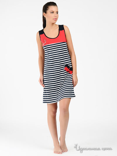Платье Gamma, цвет цвет красный / синий