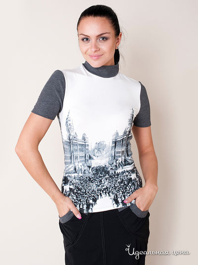 Топ AltraNatura, цвет цвет белый / принт город