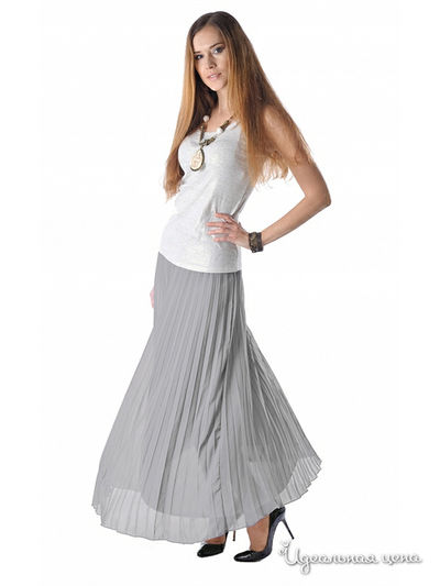 Юбка Bovona, цвет цвет светло-серый