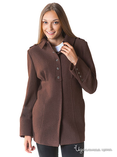 Пальто Korall, цвет цвет шоколадный