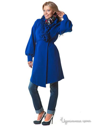 Пальто Korall, цвет цвет синий