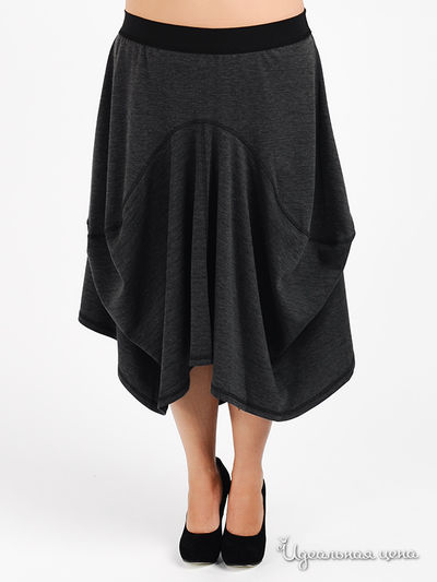 Юбка Наталья Новикова, цвет цвет серый
