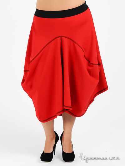 Юбка Наталья Новикова, цвет цвет красный