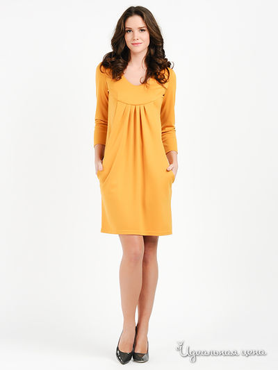 Платье Scapa, цвет цвет горчичный