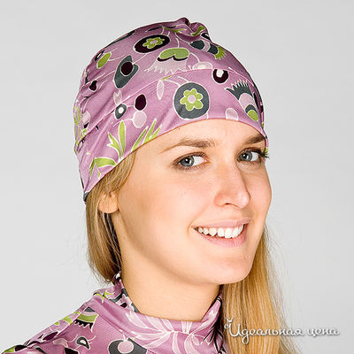 Шапка Artwizard, цвет цвет сиреневый / салатовый