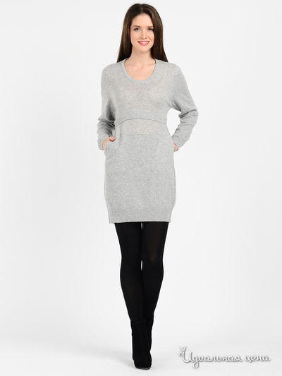 Платье See by chloe&Alexander Mqueen, цвет цвет серый меланж