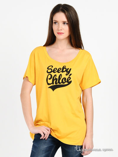 Футболка See by chloe&Alexander Mqueen, цвет цвет желтый