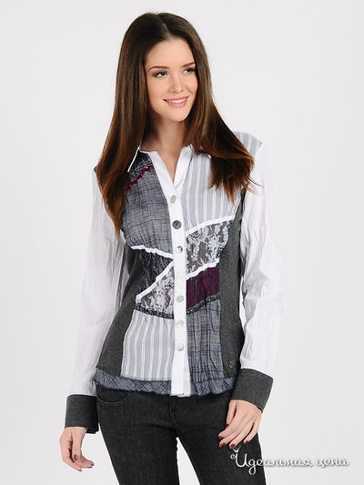 Блузон Just White, цвет цвет белый / серый