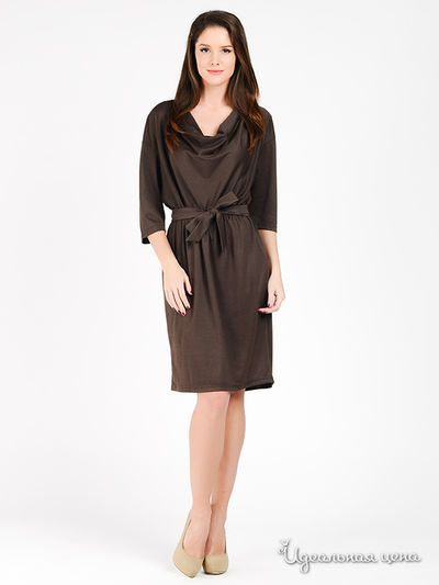 Платье Capriz, цвет цвет коричневый