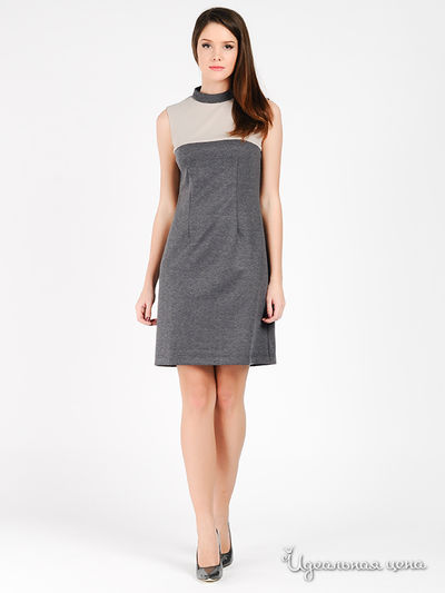 Платье Capriz, цвет цвет серый / бежевый