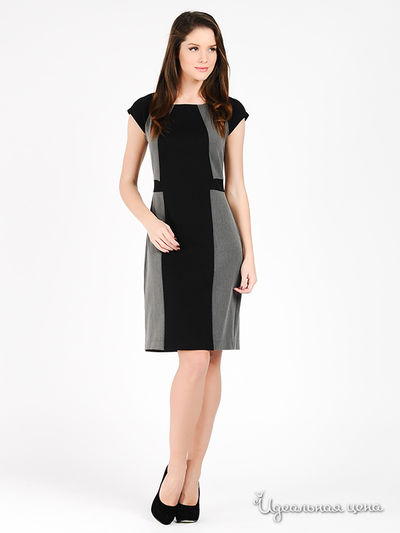 Платье Capriz, цвет цвет серый / черный