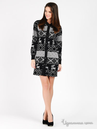 Платье Capriz, цвет цвет черный / серый