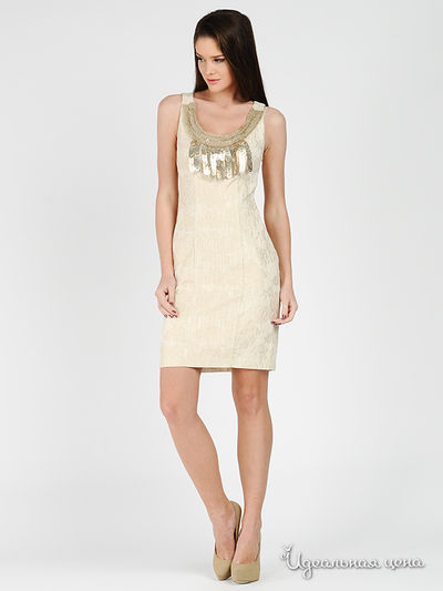 Платье Eva Franco, цвет цвет бежевый / золотистый