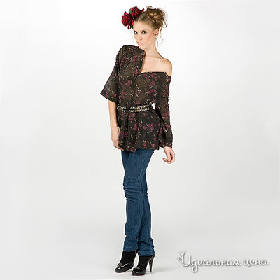 Туника Artwizard, цвет цвет черный / сиреневый