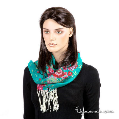 Палантин Sabellino, цвет цвет бирюзовый