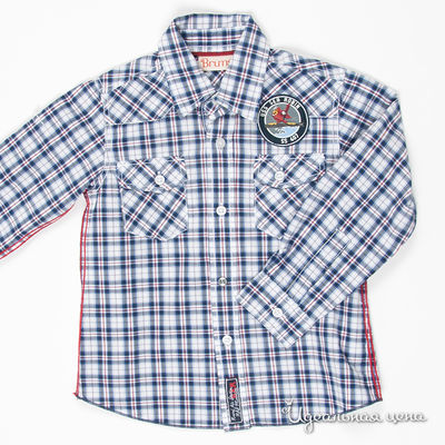 Рубашка Brums, цвет цвет белый / принт клетка