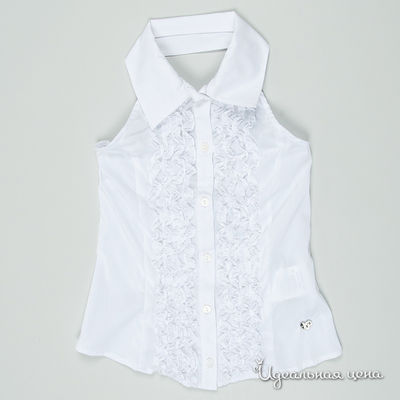 Блуза Brums для девочки, цвет белый