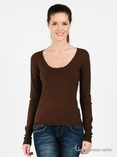 Джемпер GATE ONE, цвет цвет темно-коричневый