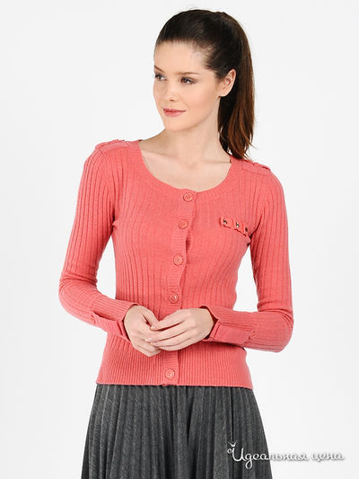Кардиган GATE ONE, цвет цвет коралловый