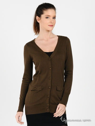 Кардиган GATE ONE, цвет цвет оливковый