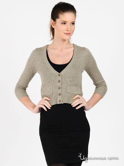 Кардиган THE KNIT, цвет цвет серо-бежевый