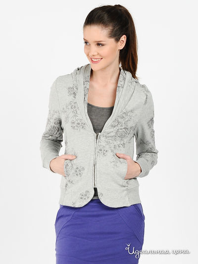 Толстовка GATE ONE, цвет цвет серый меланж