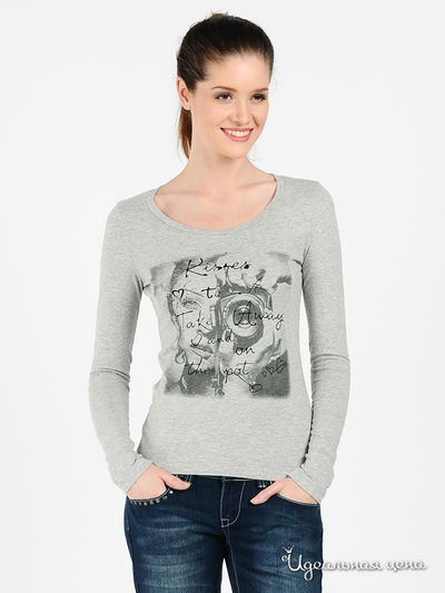 Лонгслив GATE ONE, цвет цвет серый меланж