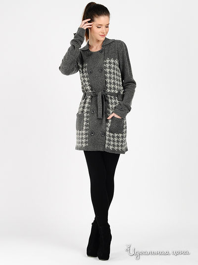 Кардиган GATE ONE, цвет цвет серый / светло-серый