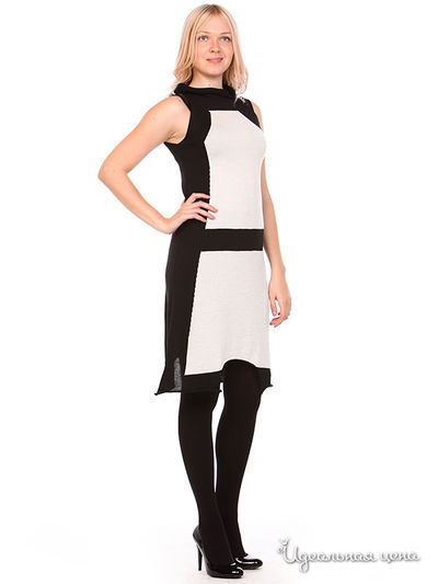 Платье Oblique, цвет цвет черный / бежевый