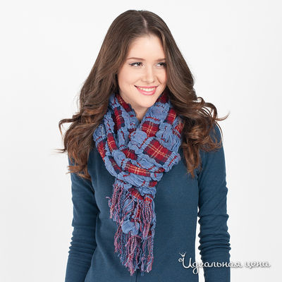 Шарф Star Rise, цвет цвет голубой / вишневый