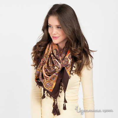 Платок Star Rise, цвет цвет шоколадный