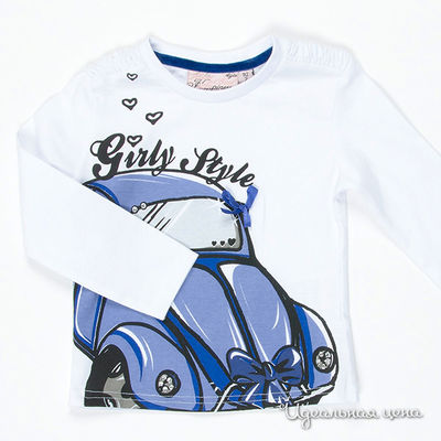 Лонгслив Knot so Bad, цвет цвет белый / голубой