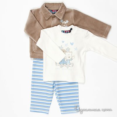 Комплект Knot so Bad, цвет цвет серо-бежевый / голубой