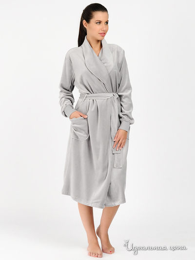 Халат Nic Club, цвет цвет светло-серый