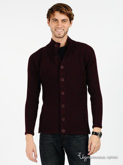 Кардиган Emporio Armani, цвет цвет бордовый